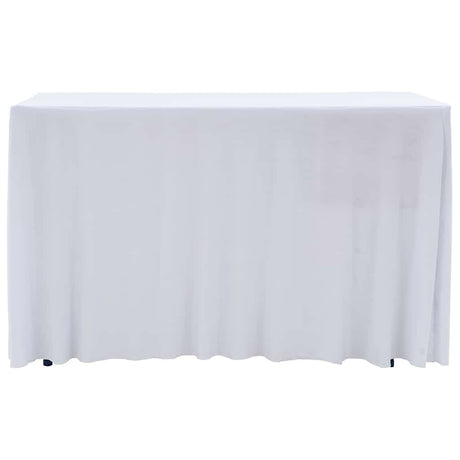 Vidaxl 2 stage de table STAUT avec la jupe 120x60.5x74 cm blanc