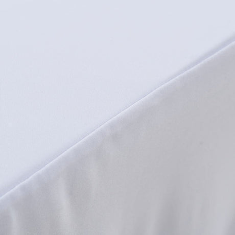 Vidaxl 2 stage de table STAUT avec la jupe 120x60.5x74 cm blanc