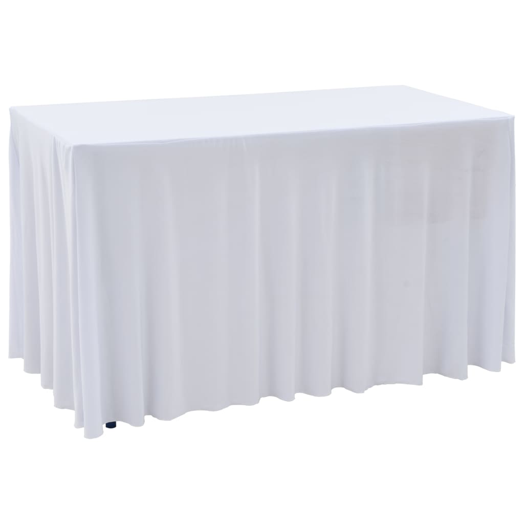 Vidaxl 2 St Table Cover Streck mat Rock 183x76x74 cm wäiss