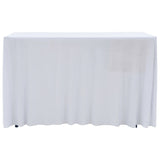 Vidaxl 2 St Table Cover Streck mat Rock 183x76x74 cm wäiss