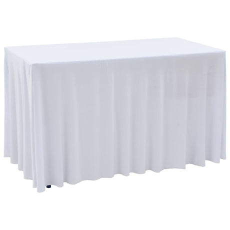 Vidaxl 2 stage de table STAUT avec la jupe 243x76x74 cm blanc