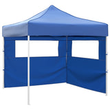 Tente pliante vidaxl avec 2 murs 3x3 m bleu