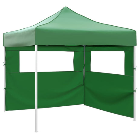 Tente pliante vidaxl avec 2 murs 3x3 m vert