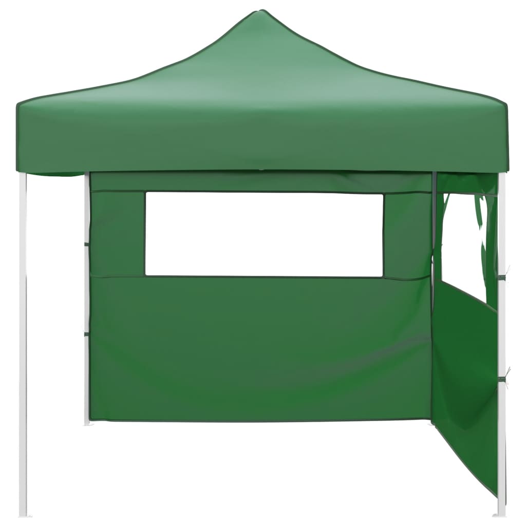 Tente pliante vidaxl avec 2 murs 3x3 m vert