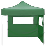 Tente pliante vidaxl avec 2 murs 3x3 m vert