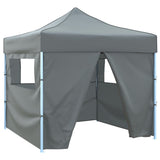 Vidaxl Pliant tente pop-up avec 4 murs latéraux 3x3 m anthracite
