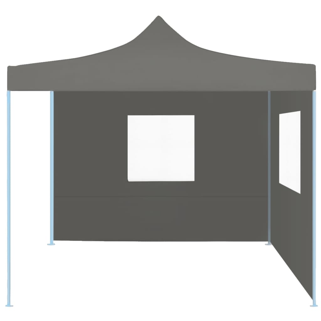 Vidaxl folding tent pop-up with 2 side walls 3x3 m anthracite