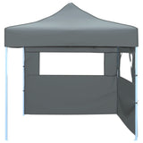 Vidaxl Pliant tente pop-up avec 2 parois latérales 3x3 m anthracite