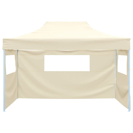 Tente pliante vidaxl avec 3 murs 3x4,5 m crème