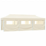 Vidaxl folding tent pop-up with 8 side walls 3x9 m cream