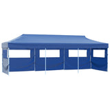 Pop-up della tenda pieghevole Vidaxl con 5 pareti laterali 3x9 m blu