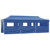 Pop-up della tenda pieghevole Vidaxl con 8 pareti laterali 3x9 m blu