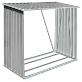 Vidaxl Hangar de bois 163x83x154 cm Gray en acier galvanisé