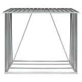Vidaxl Hangar de bois 163x83x154 cm Gray en acier galvanisé