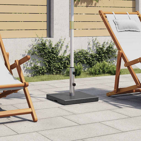 Vidaxl parasol pied carré 20 kg de granit noir