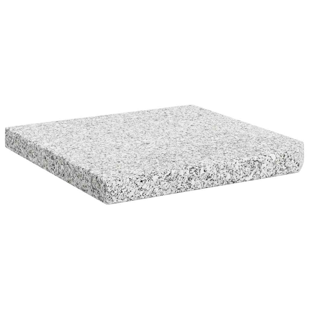 Vidaxl Parasol Pildple carré 25 kg de granit gris