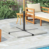 Vidaxl Parasol Pildple carré 25 kg de granit gris
