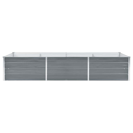 INSERT PLANTER VIDAXL 240x80x45 cm Gray en acier galvanisé