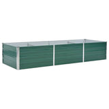 Vidaxl Planter Insertar 240x80x45 cm de acero galvanizado verde