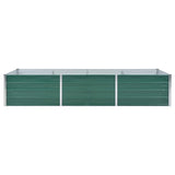 Vidaxl Planter Insertar 240x80x45 cm de acero galvanizado verde