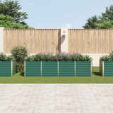 Vidaxl Planter inséré 320x80x77 cm vert en acier galvanisé