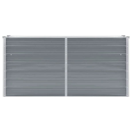 Vidaxl Planter surélevé 160x40x77 cm Gray en acier galvanisé
