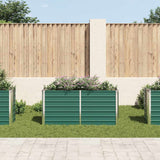 Vidaxl Planter surélevé 160x40x77 cm en acier galvanisé vert
