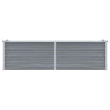 Vidaxl Planter surélevé 160x40x45 cm Gray en acier galvanisé