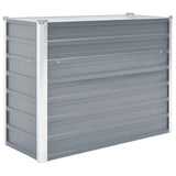 Vidaxl Planter surélevé 100x40x77 cm Gray en acier galvanisé