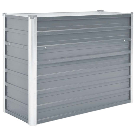 Vidaxl Planter surélevé 100x40x77 cm Gray en acier galvanisé