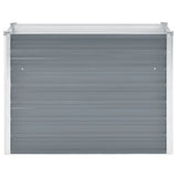 Vidaxl Planter surélevé 100x40x77 cm Gray en acier galvanisé