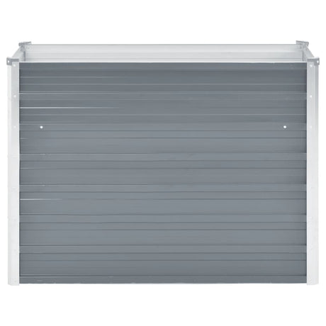 Vidaxl Planter surélevé 100x40x77 cm Gray en acier galvanisé