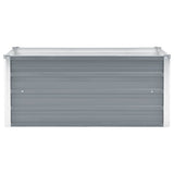 Vidaxl Planter insenté 100x40x45 cm Gray en acier galvanisé