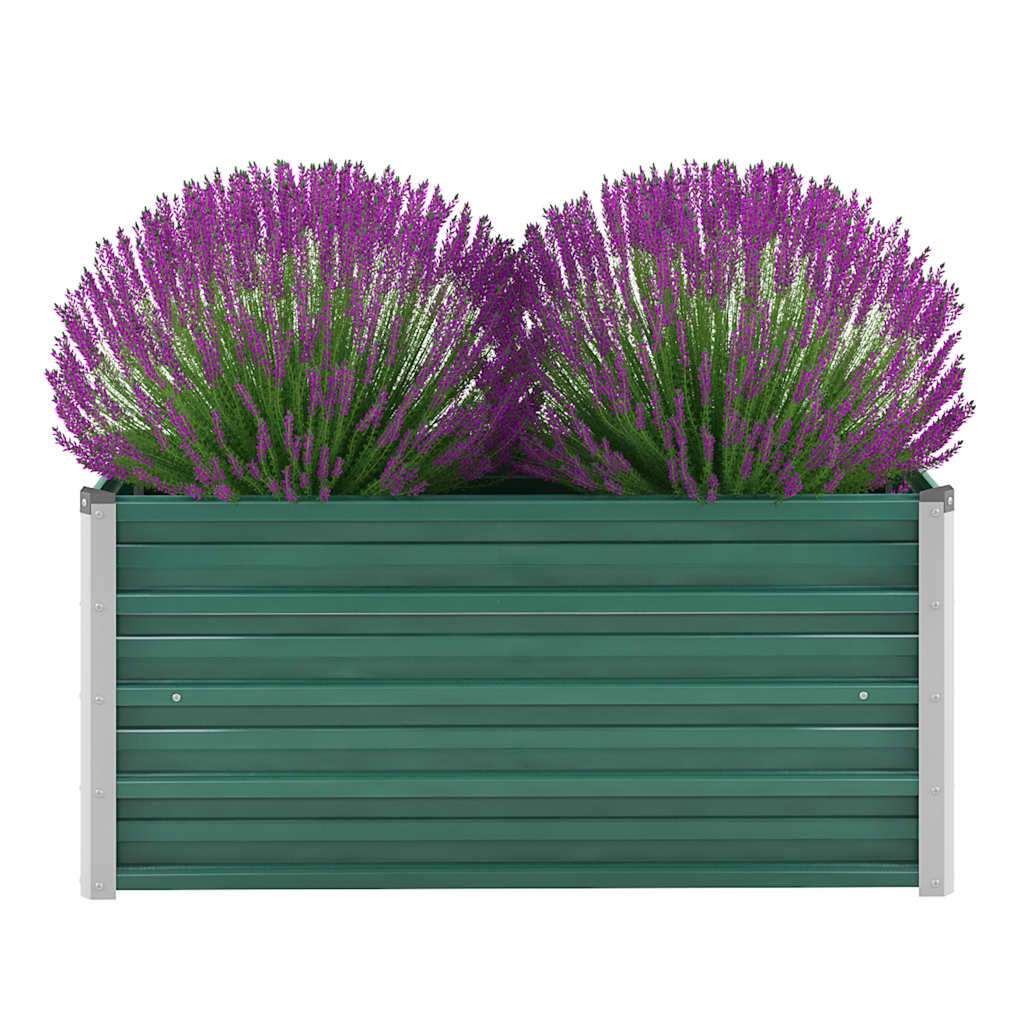 Vidaxl Planter Insert 100x40x45 cm Galvaniserat stålgrönt