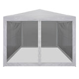 Tente de fête vidaxl avec 4 murs latéraux de 4 maille 4x3 m