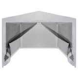 Tente de fête vidaxl avec 4 murs latéraux de 4 maille 4x3 m