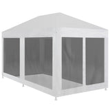 Tente de fête vidaxl avec 6 murs latéraux de 6 maille 6x3 m