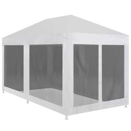 Tente de fête vidaxl avec 6 murs latéraux de 6 maille 6x3 m