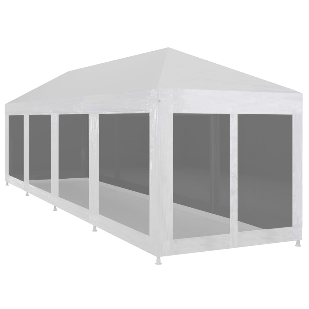 Tienda de fiesta Vidaxl con 10 paredes laterales de malla 12x3 m