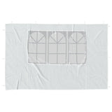 Paredes de carpa Vidaxl con ventana PE White 2 PCS