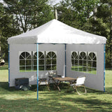 Murs de tente vidaxl avec fenêtre pe white 2 pcs