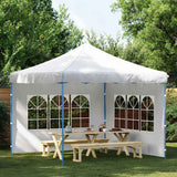 Murs de tente vidaxl avec fenêtre pe white 2 pcs