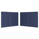 Murs de tente vidaxl avec zipper pe bleu 2 pcs