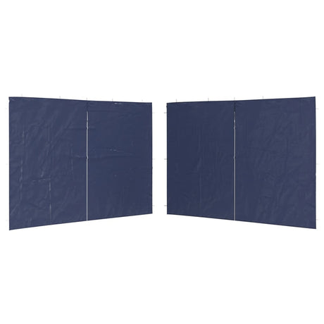 Murs de tente vidaxl avec zipper pe bleu 2 pcs