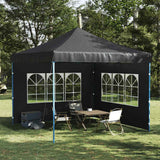 Murs de tente vidaxl avec fenêtre pe anthracite 2 sts