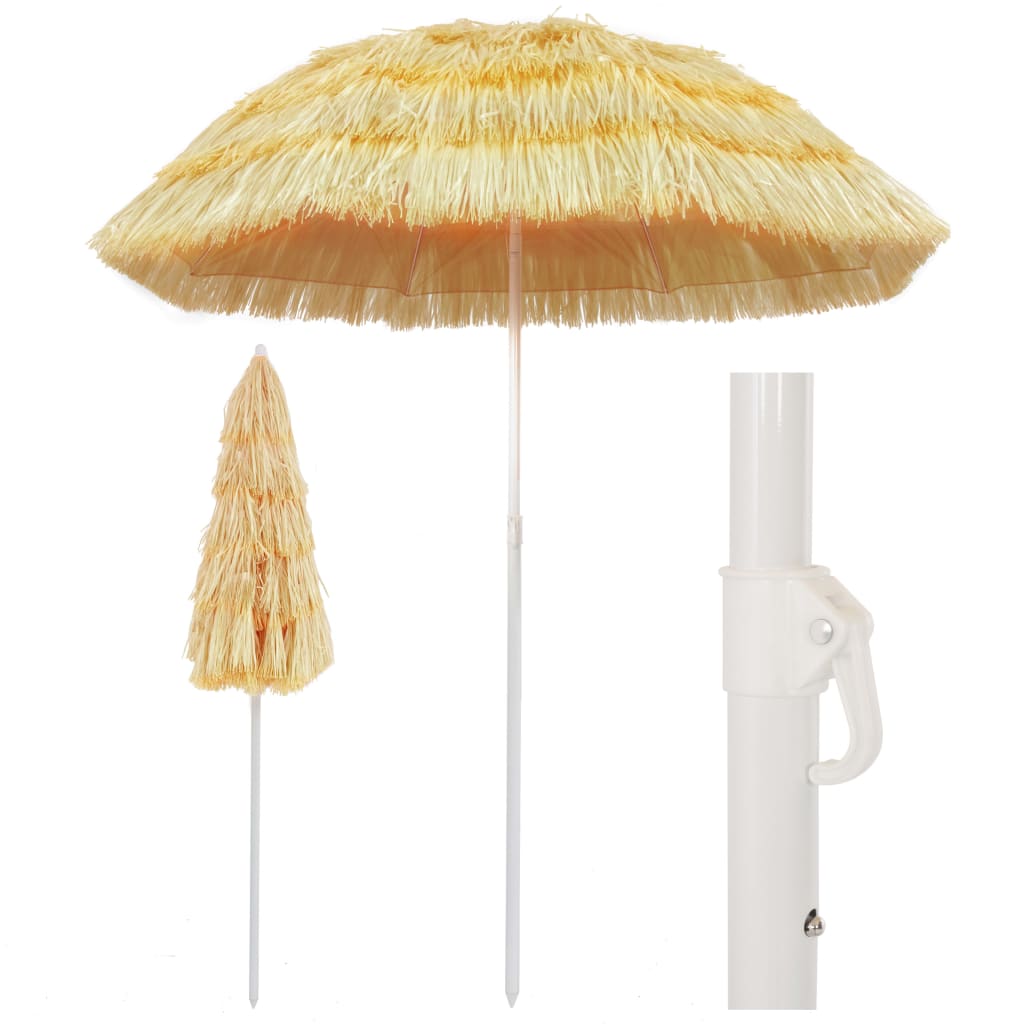 Vidaxl Strandparasol Hawaii Style 180 cm naturlig