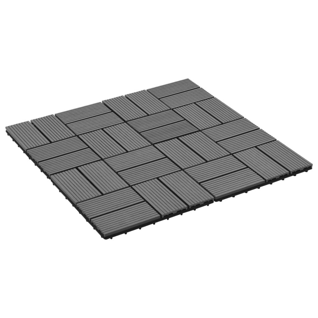 Vidaxl Terrace Fliser 30x30 cm 1 m² HKC Grå 11 stk