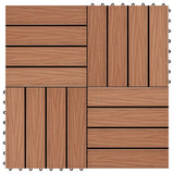 Vidaxl Terrace Tiles Relief profond 30x30 cm 1 m² HKC Brun clair 11 STS