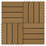 Vidaxl Terrace Tiles Relief profond 30x30 cm 1 m² HKC TEK COLOR 11 STS