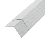 Vidaxl 5 St Terrace Corner Skirting Boards 170 cm aluminiowy srebrny kolor